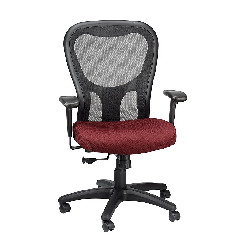 Tempur-Pedic Ergonomic Fabric/Mesh Swivel Task Chair, Burgundy/Black (TP9000-C-BURG) image 1