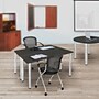 Regency Kee 48"W x 24"D Training Room Table, Laminate, Ash Grey/Chrome (MT4824AGBPCM)~#|#~27EDF26D-1F43-443B-BC919472D90368C7_sc7