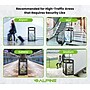 Alpine Industries Steel/PC Outdoor Trash Can with Dome Lid, 40 Gallon, Clear (471-40-CLR)~#|#~27EE8517-8242-46CE-A080CAAA096CCBEE_sc7