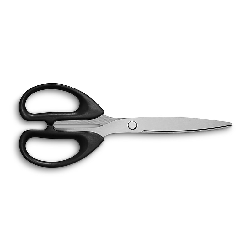Staples 8" Pointed Tip Stainless Steel Scissors, Straight Handle, Right & Left Handed (TR55045) image 1