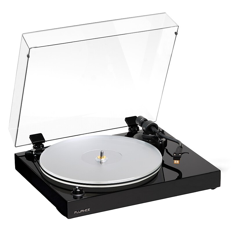 Fluance RT85N Reference Turntable with Nagaoka MP‑110 & Acrylic Platter, High Gloss Black (RT85NT) image 1