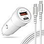 Overtime 38W Car Charger and 6-Foot USB-C to USB-C Cable Bundle, White (OTC2PD6TC)~#|#~27F3B7DA-8106-419E-AB7C17B7EBC845F5_sc7