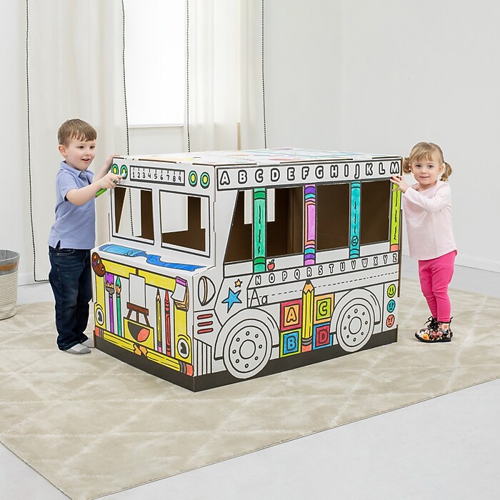 Bankers Box At Play School Bus Playhouse Kit (100016912) | Staples
