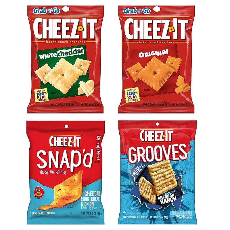 Cheez-It Baked Snack Crackers Variety Pack, 36/Carton (KEE12381) image 1