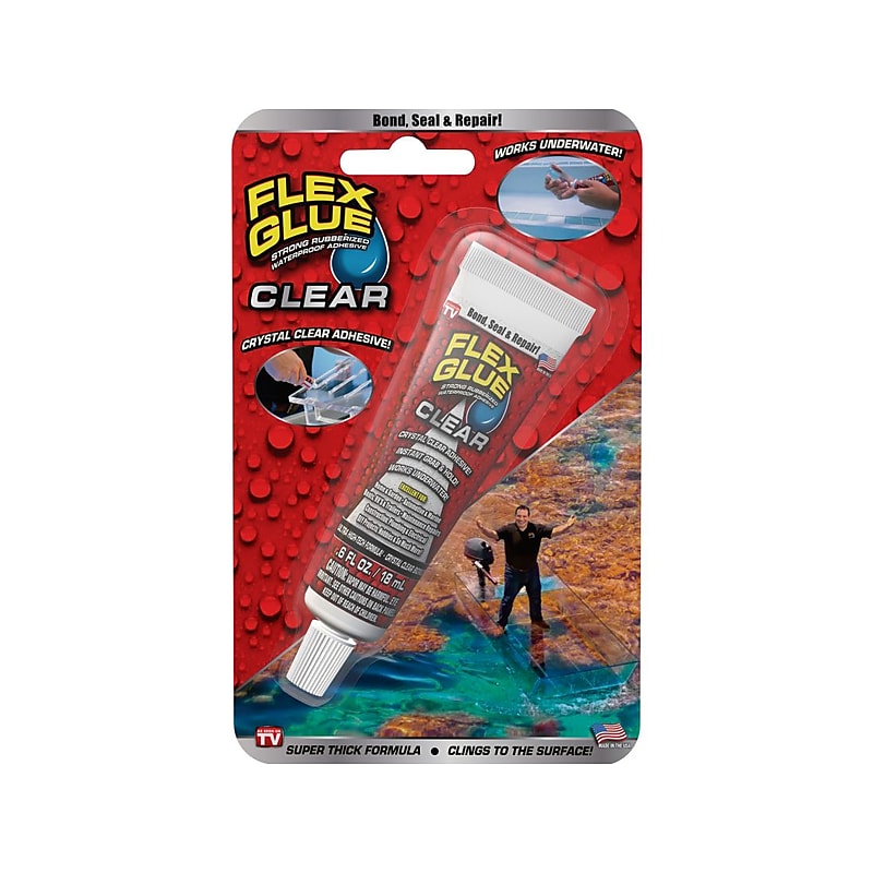 Flex Seal Mini Permanent Liquid Glue, 0.6 oz., Clear (GFSCLRMINI-8) image 1