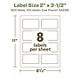 Avery EcoFriendly Laser/Inkjet Rectangle Multipurpose Labels, 2" x 3-1/2", White, 800/Box (94238)~#|#~27FD911E-2A12-4EC7-9B3804EBB94F7610_sc7