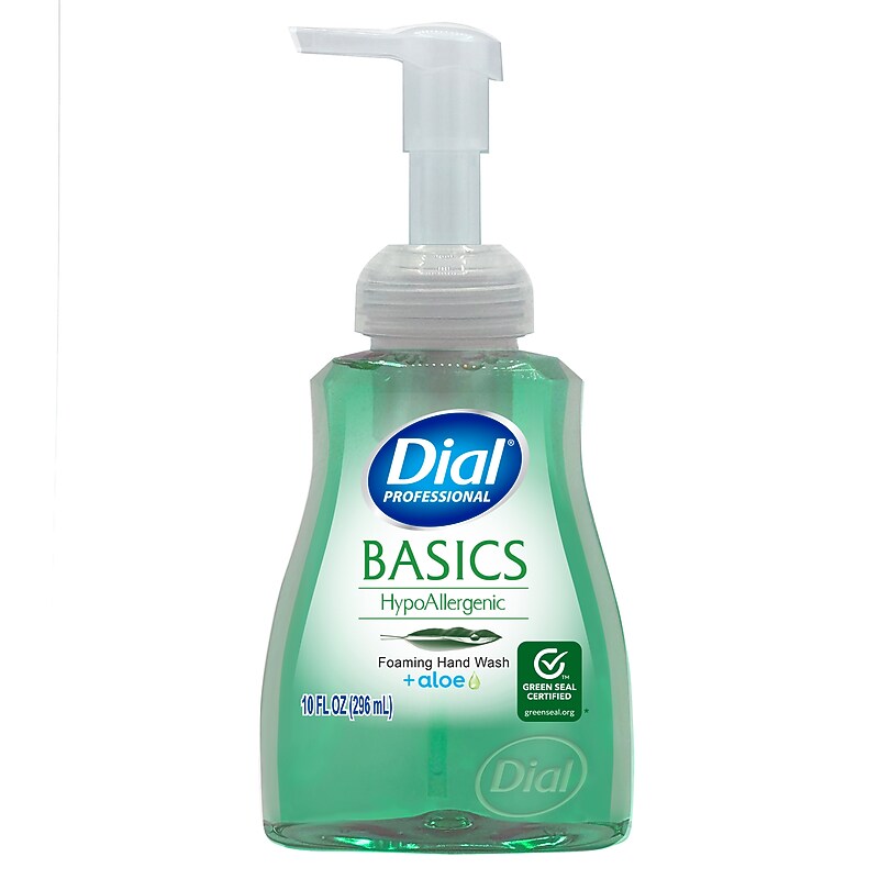Dial Professional Basics Hypoallergenic with Aloe Foaming Hand Soap, 10 Fl. Oz., 8/Carton (1700035432) image 1