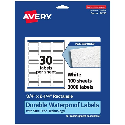 Women's Summer Sandals Avery Glossy Clear Rectangle Labels - 3x5 Inch ...