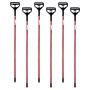 BISON LIFE 63" Quick Change Metal Wet Mop Handle, Red/Black, 6/Pack (BP-RMH-09)~#|#~2807AE38-13AD-44E5-B89A641B307D7524_sc7