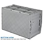 Mount-It! 68.68 Quart Folding Storage Crate with Hinged Lid, Plastic, Gray (MI-908)~#|#~280B2DC4-93EC-4364-BE74FBBA29CA9278_sc7