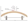 Nahanco 16" Wood Retro Suit Hanger, Low Gloss Natural, 100/Pack (40017RC)~#|#~2811B919-77EC-4AD2-AE10721EAFB9158C_sc7