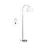 Creekwood Home Vista 66" Brushed Nickel Floor Lamp with Drum Shade, White (CWF-3006-WH-LB)~#|#~2814314E-084E-46F2-BD6361EECFED2E5A_sc7