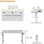 VersaDesk PowerLift Split-Level 72"W Electric Rectangular Adjustable Standing Desk, Maple/White (PL2SD7230-WM)~#|#~281435B0-281D-42D3-BBFC4413E258A5F7_sc7