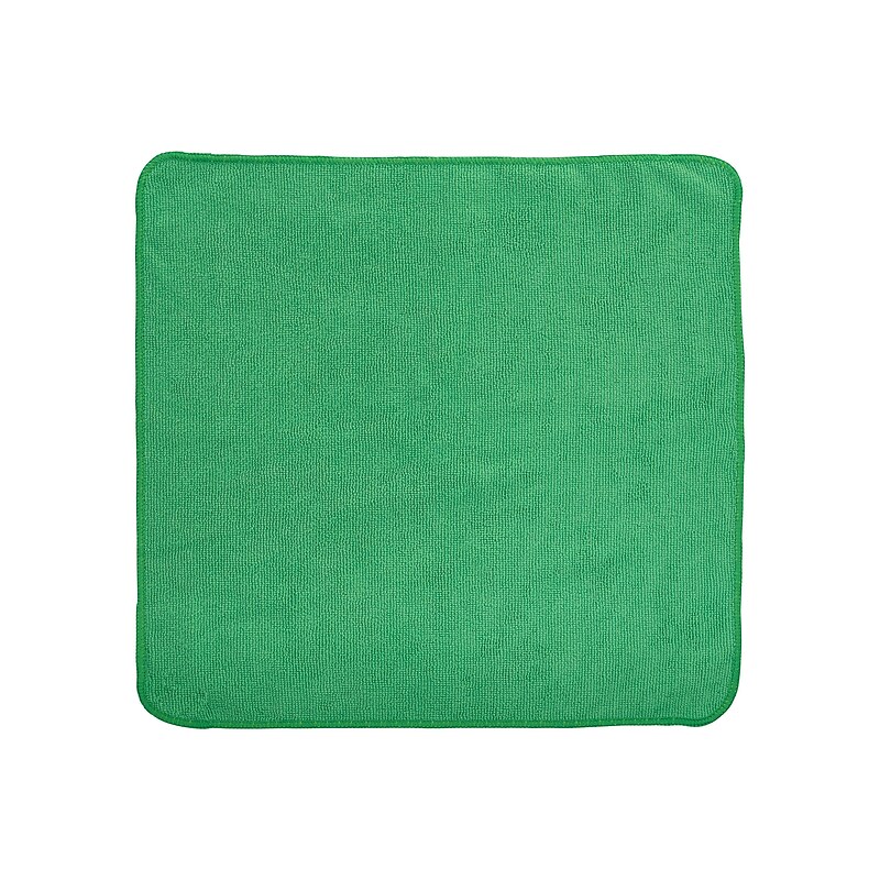 HYGEN r-40 Recycled Microfiber Cleaning Cloths, 12" x 12", Green, 24/Pack (1820578) image 1
