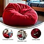 Flash Furniture Cotton Twill Bean Bag Chair, Red (DGBEANLGSLDRD)~#|#~281682B4-B1F0-42DC-970BF5A89482C63F_sc7