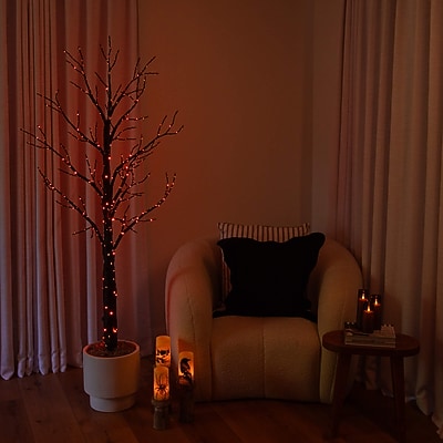 Nearly Natural Pre-Lit Artificial Halloween Twig Tree - Thumbnail 4