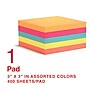 Staples Sticky Notes, 3" x 3" Assorted, 400 Sheets/Pad, 1 Pad/Pack (S-33BRC/52557)~#|#~281BDFC8-1B99-49EA-83CCC6FE81DB766C_sc7