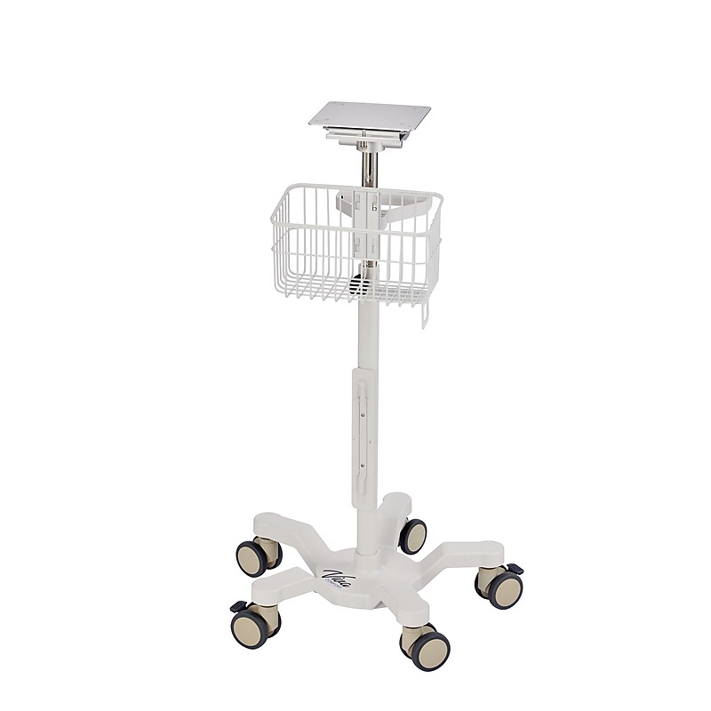 Viva Comfort Edan Elite V-Series Monitor Universal Vital Sign Mobile Stand with Mounting Plate, White (ADIME912-C-MP-07-MK) image 1