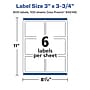 Avery Laser/Inkjet Rectangle Multipurpose Labels, 3" x 3-3/4", Clear, 600/Box (94248)~#|#~282B9AE7-834A-4050-91D6E84C9E8FA4BD_sc7