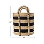 Household Essentials Terra Grass/Cotton Storage Basket, Light Beige/Black (ML-6730)~#|#~282E0DD7-3B95-4FDE-B18F4B6C1FCCC695_sc7