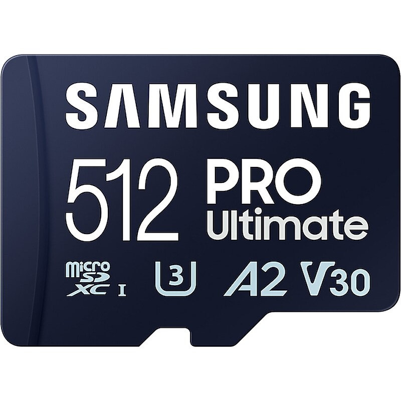 Samsung PRO Ultimate 512GB microSDXC Memory Card with Adapter, U3 Class, UHS-I, V30 (MB-MY512SA/AM) image 1