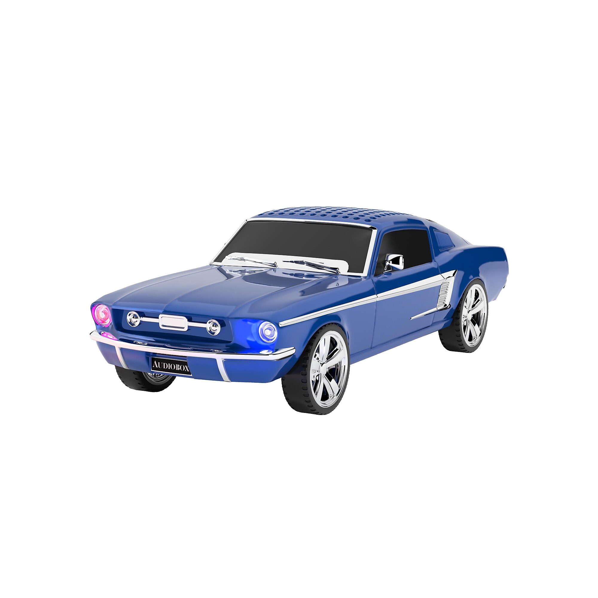 Audiobox Retro Ride Wireless Bluetooth Classic-Muscle-Car Speaker with WaveSync & Lights, Blue (TRK-6500BT) Sansujyuku sansujyuku.com