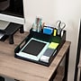 Mind Reader Plastic Utensil Napkin & Plate Holder, Silverware Organizer, Serving Tray, Black (PSNAPUT-BLK)~#|#~283AA3BF-0E10-4836-87B46B667AE369B5_sc7