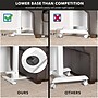 Mount-It! Foldable Rolling Overbed Table, 26.75"W, White (MI-8046)~#|#~284015AD-7126-47FA-820525FCDEB7BBD7_sc7