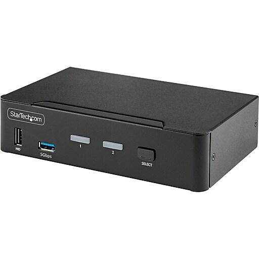 StarTech D86A22PORT8KKVM USB DisplayPort 2Port KVM Switch Staples