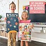 Hadley Designs 17" x 11" Boho Preschool Educational Posters For Toddlers, Laminated, 16/Set (HDDX004ACJZND)~#|#~2844244B-1102-4ABE-89FDFD99E27BC587_sc7