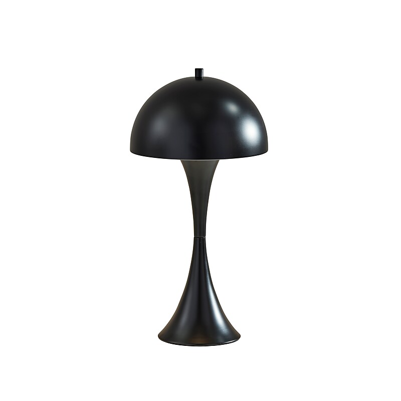 Adesso Lennon Incandescent Table Lamp, 19.5"H, Black (2604-01) image 1