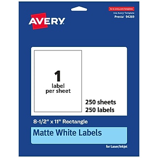Avery 8167 Etiquettes Blanches 1/2 X 1-3/4 - Lot D'Étiquettes Adhésives De Qualité