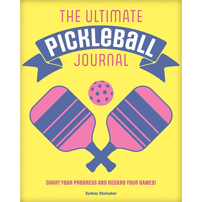 Quarto The Ultimate Pickleball Guided Journal, 6.75" x 8.45", Yellow, 192 Pages (9781577154501) image 1