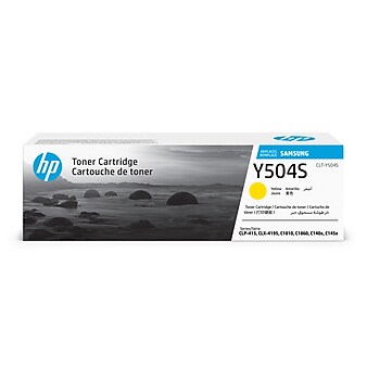 HP Y504S Yellow Toner Cartridge for Samsung CLT-Y504S (SU502), Samsung-branded printer supplies are now HP-branded