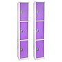 AdirOffice 72'' 3-Tier Purple Storage Locker, 2/Pack (629-203-PUR-2PK)~#|#~28514B9E-E3A7-49CD-9DDE919B99D8FD58_sc7