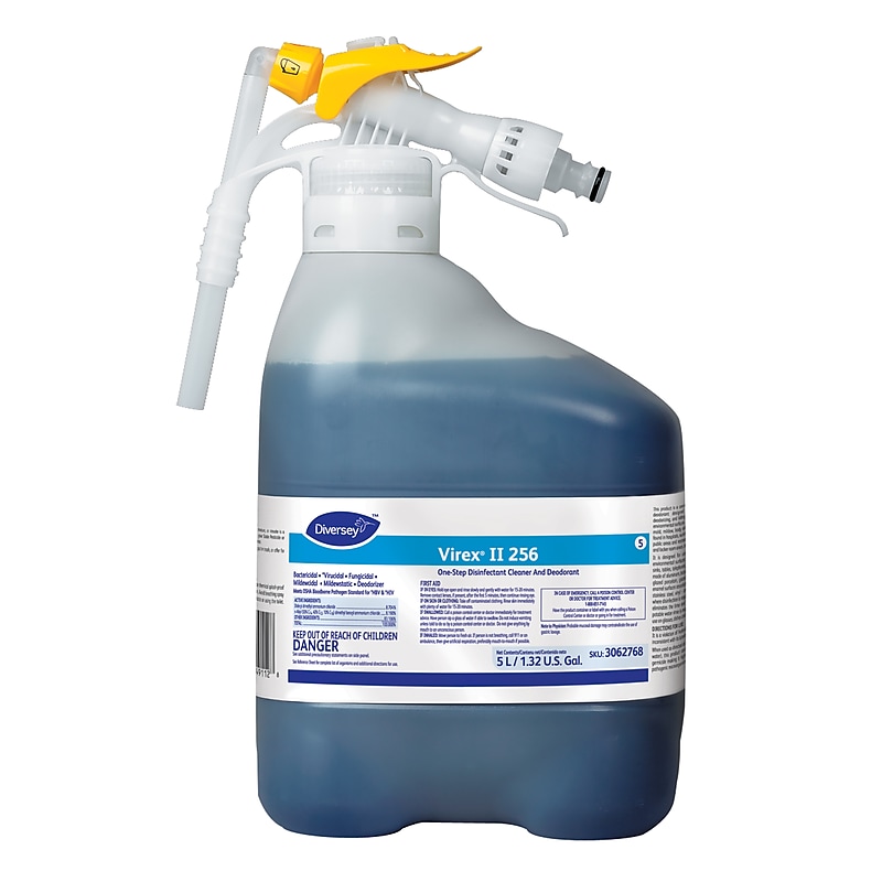 Virex II 256 One-Step Disinfectant for Diversey RTD, Mint Scent, 168.96oz. (3062768) image 1