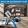 Mount-It! 38"W Rectangular Adjustable Mixed Materials Standing Desk Converter, Dark Walnut Woodgrain (MI-15006)~#|#~28579FA1-E4D6-417D-8E7E0C66CD24D4A0_sc7