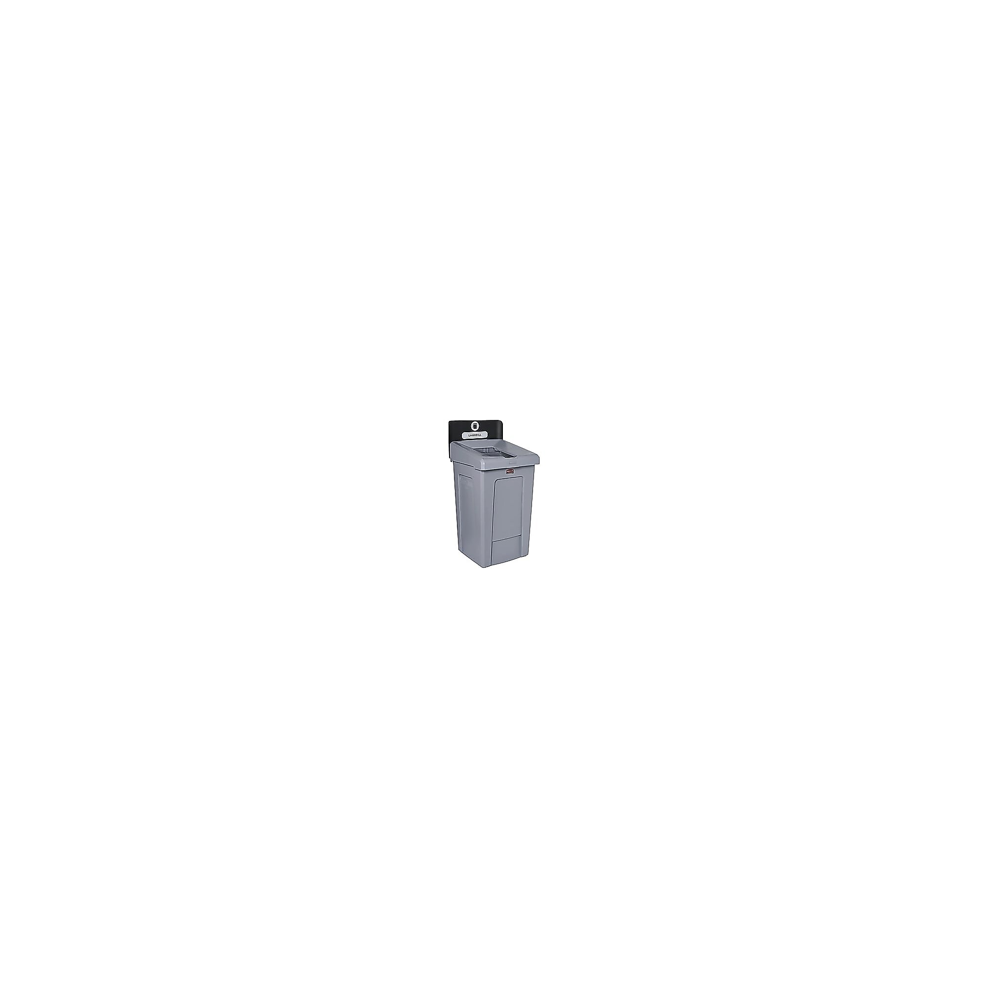 Rubbermaid Slim Jim Single-Stream Recycling Station, 33 Gallon, Gray/Black (2171554) Sansujyuku sansujyuku.com