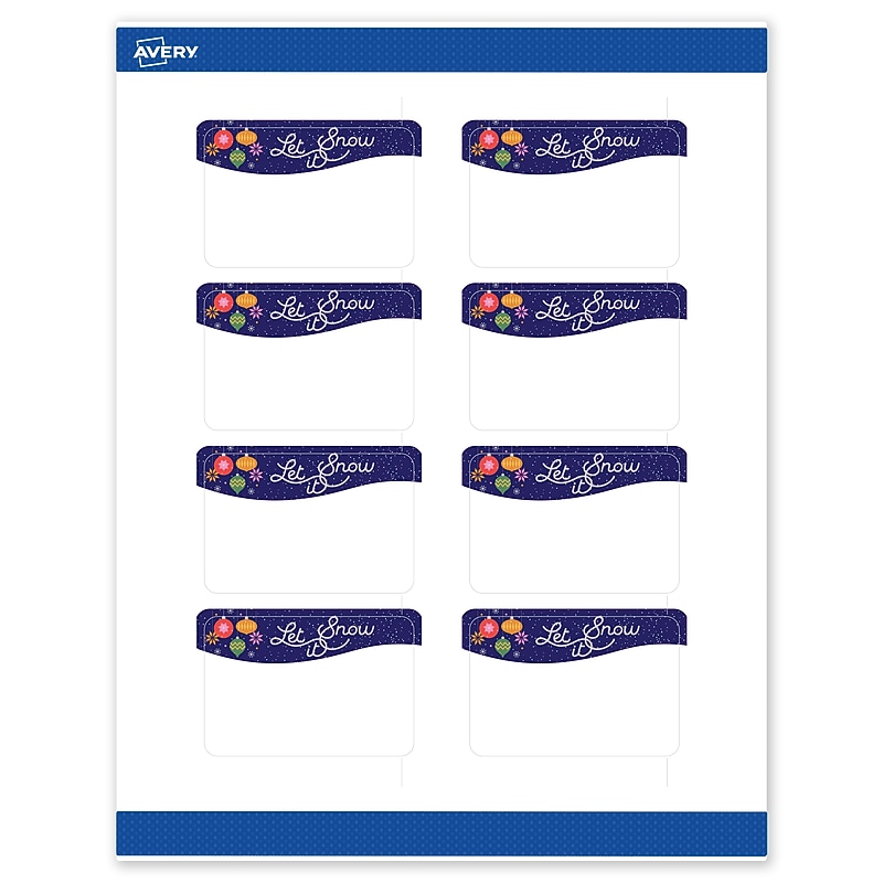 Avery Rectangle Multipurpose Labels, 2" x 3", White, 80/Pack (19479370442) image 1