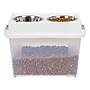 Iris 45 Quart Aitight Feeder Container with Lid, Plastic, White (585113)~#|#~285FCF8B-8CDA-4831-9FBDB6558D6EA2A7_sc7