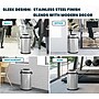 Alpine Industries Stainless Steel Recycling, Trash and Compost Station with Open Lid, 17 Gallon, 3/Pack (ALP470-65L-R-T-CO)~#|#~2861144B-0636-41CB-9D54BD01AA4EF8A6_sc7