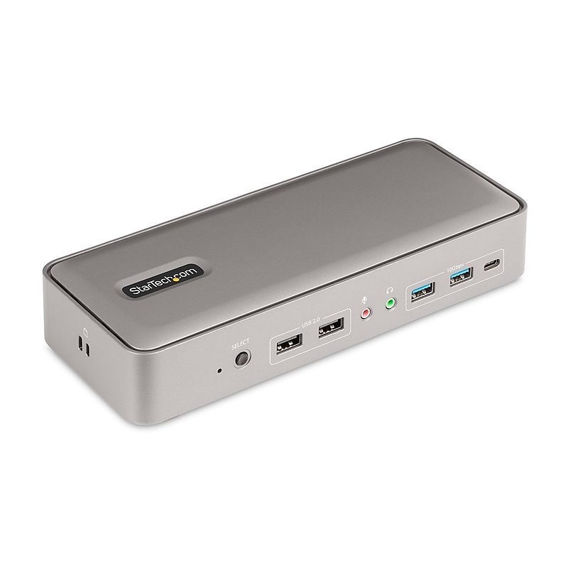 StarTech.com USB-C Dual 4K KVM Docking Station with DisplayPort and 5-Port USB Hub for Windows & Mac (129N-USBC-KVM-DOCK) image 1