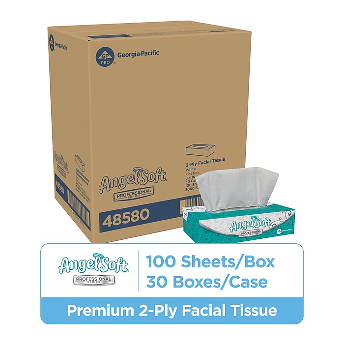 Angel Soft Professional Series Standard Facial Tissue, 2-Ply