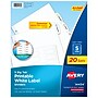 Avery Big Tab Printable Paper Dividers with White Labels, 5 Tabs, 20 Sets/Pack (11434)~#|#~7FA16191-ED4F-4D4D-AB90154A72244205_sc7