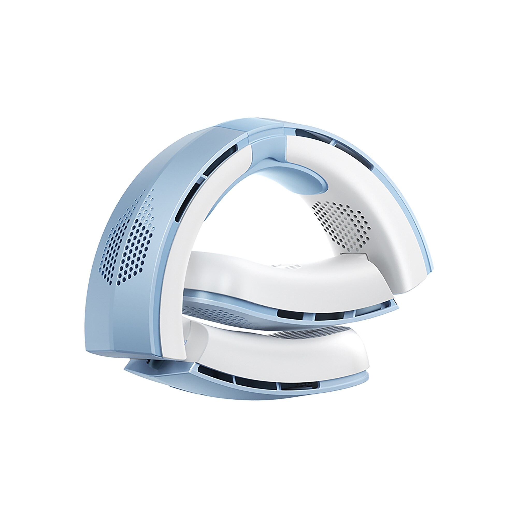 TORRAS COOLiTE Portable Foldable Neck Fan with 4,000-mAh Battery, 4-Speed, Light Blue (X00FG2D002) Sansujyuku sansujyuku.com