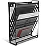 TRU RED™ 5-Pocket Metal Mesh Mountable Wall File, Black (TR57582-CC)~#|#~28770318-B511-476B-8B9237B822820389_sc7