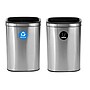 Alpine Industries Commercial Indoor Dual-Stream Recycling Station, 10.5 Gallon, Stainless Steel (ALP470-40L-R-T)~#|#~287940DD-6BF2-44B3-91C845C4DDBB0499_sc7