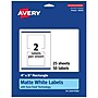 Avery Laser/Inkjet Rectangle Multipurpose Labels, 4" x 5", White, 50 Labels/Pack (94253)~#|#~287AB204-F3F2-43D8-87283B70F7366711_sc7