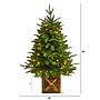 Nearly Natural 3-ft. Finland Fir Pre-Lit Artificial Christmas Tree, 50 Lights (T3266)~#|#~287C674B-C317-4AC1-AD8A95492DC0C62B_sc7
