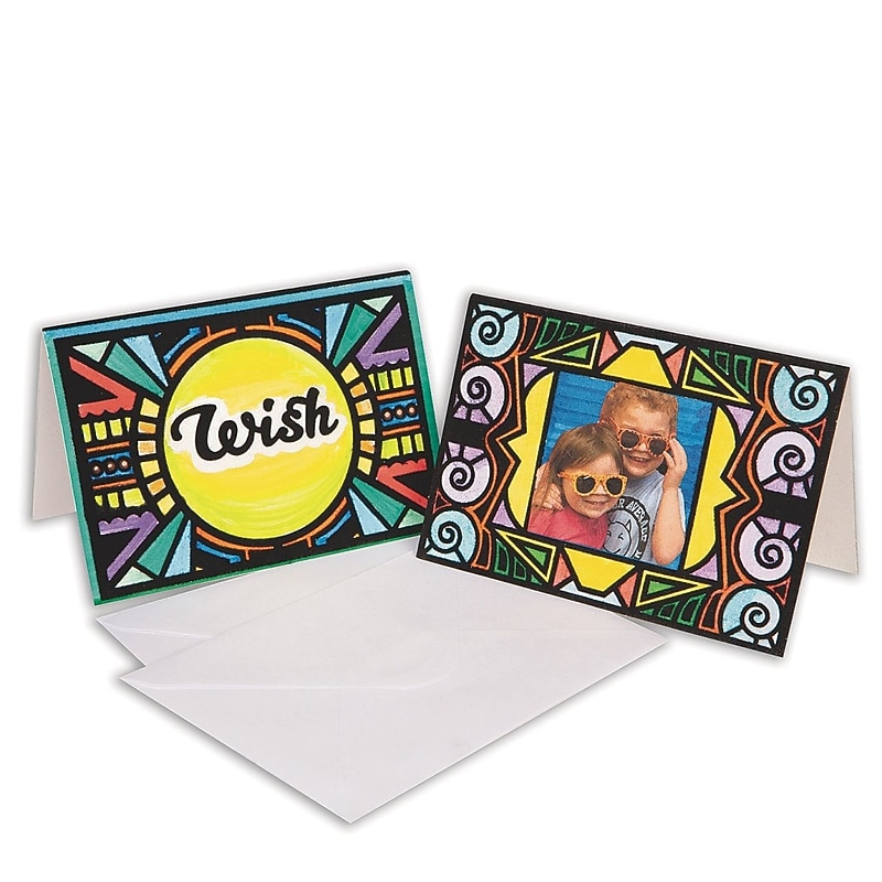 S&S Velvet Art Greeting Cards, 24/Pack (PS1464) image 1